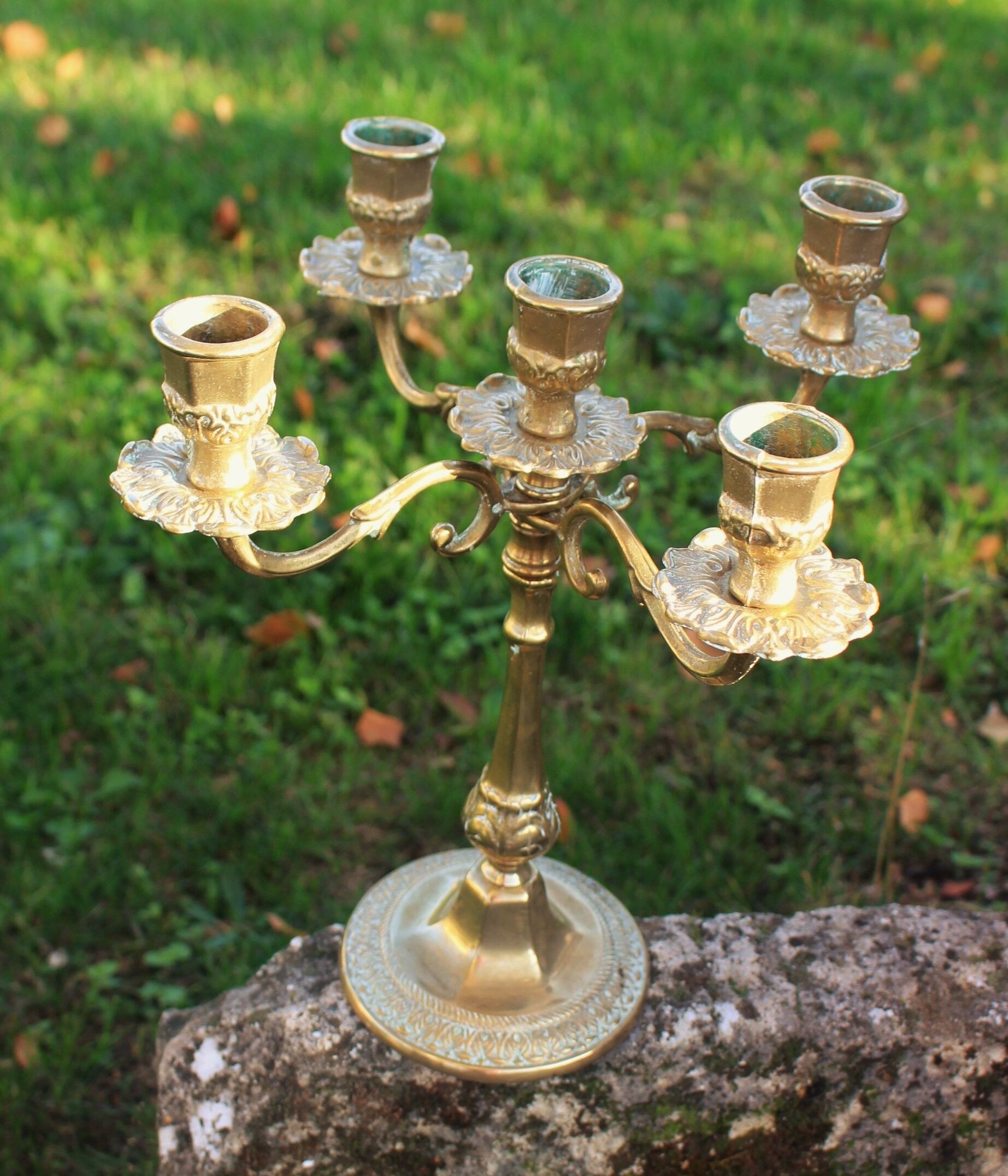 Chandelier brass