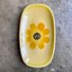 Gien hand-painted earthenware dish, "Soleil" service