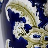 Earthenware vase, faience factory of fives lille - early twentieth century