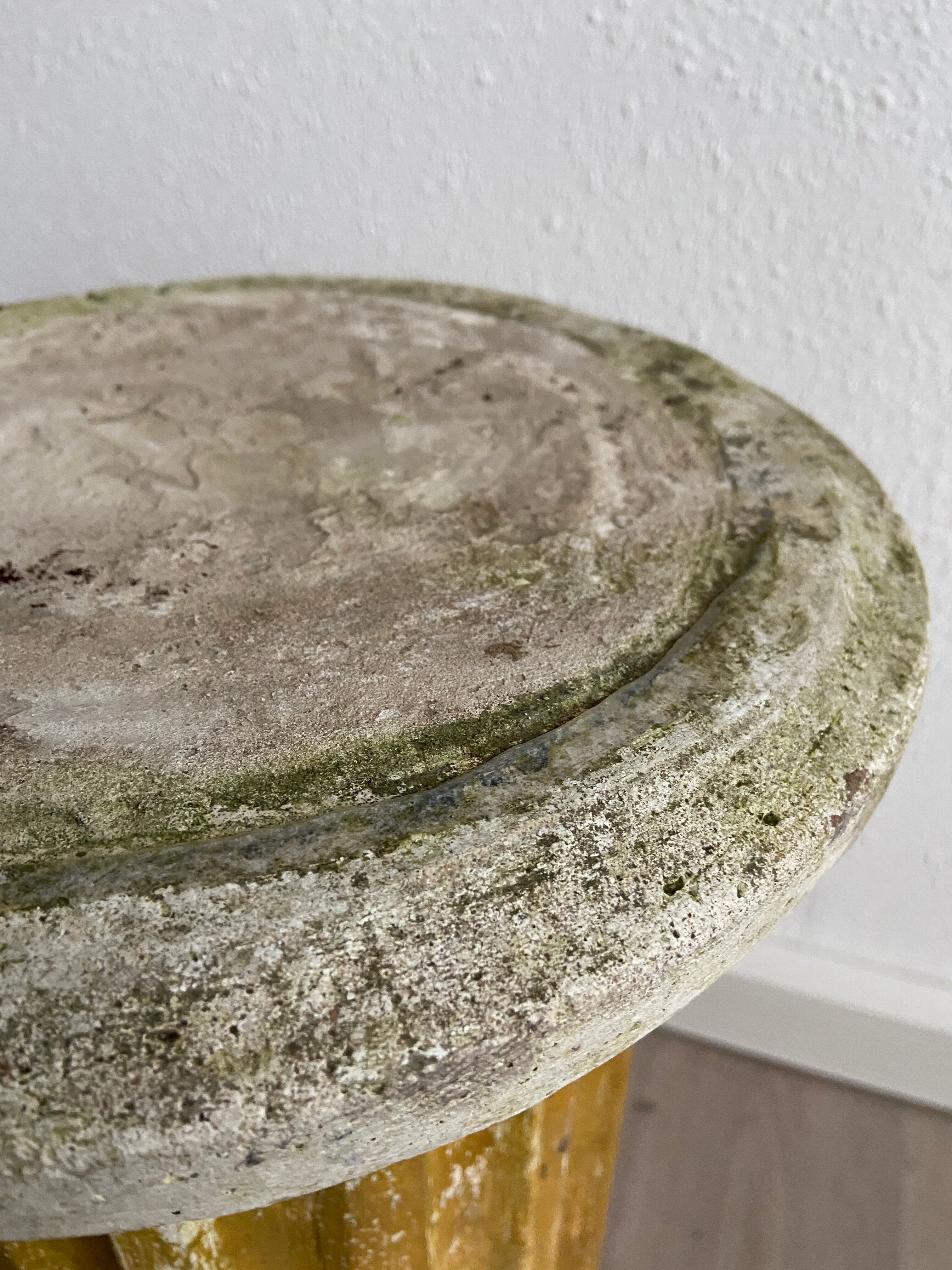 Antique Classical style column Reconstituted stone pillar Greek Roman style pedestal 1980s