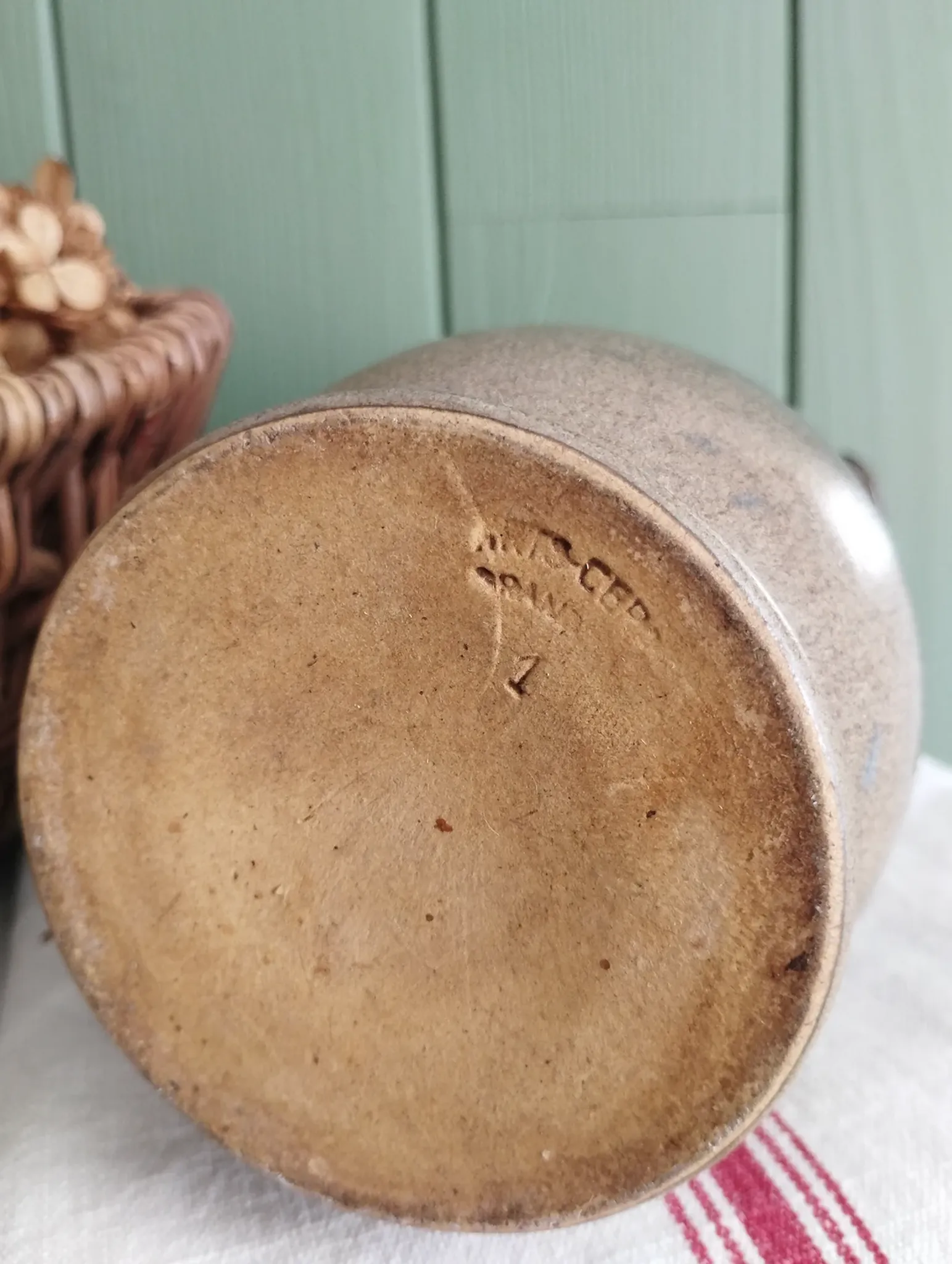 Glazed stoneware jug Arts Ceram