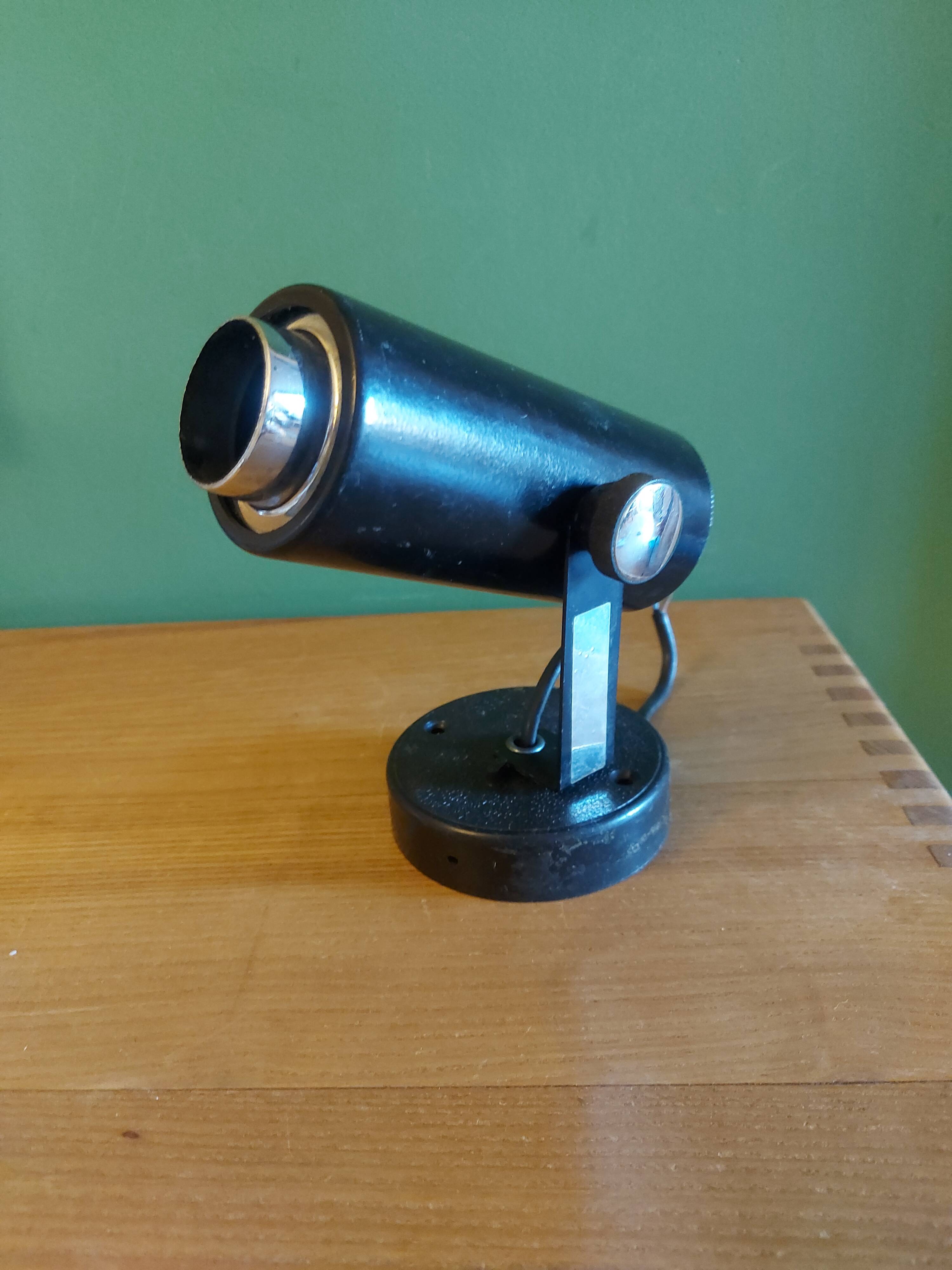 Wall lamp , Vintage spot ( metal and chrome )