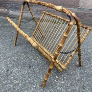 Porte revues bambou vintage 1940