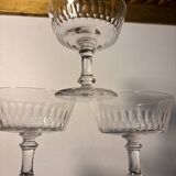 Baccarat and Meisenthal cut glasses 8p.