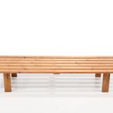 Pine slatted bench by Ole Nielsen