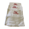 Honeycomb towels monogram M
