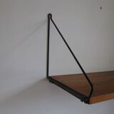 Étagère murale vintage bois 1960