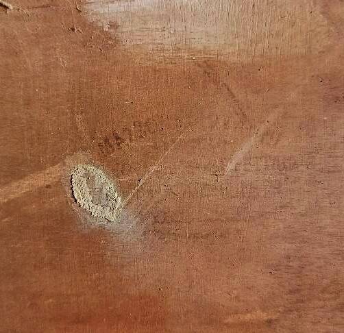 Painting from the late 19th century, impressionist oil on panel.