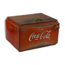 Glaciere metal cache-col box old vintage original india