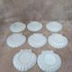 Set of 8 scallop shell plates