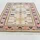 6x8 Pink & Navy Blue Oriental Vintage Rug, 186x247Cm