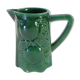 Pitcher vintage green slurry in faience of st clement with fruit