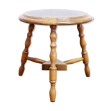 Pedestal with solid wood, plant holder