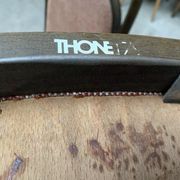 Série de 4 anciennes chaises bistrot Thonet en bois courbé