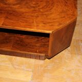 Art deco walnut coffee table
