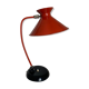 Vintage lamp 1960 desk diabolo red cardinal - 45 cm