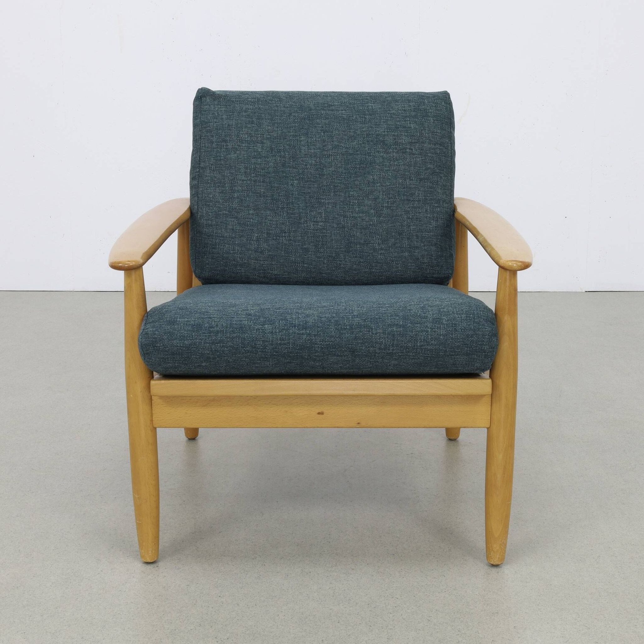 Vintage danish lounge chair, 1970s new upholstery