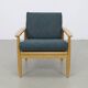 Vintage danish lounge chair, 1970s new upholstery