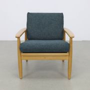 Vintage danish lounge chair, 1970s new upholstery