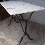 Bistro table for 4 people in white marble