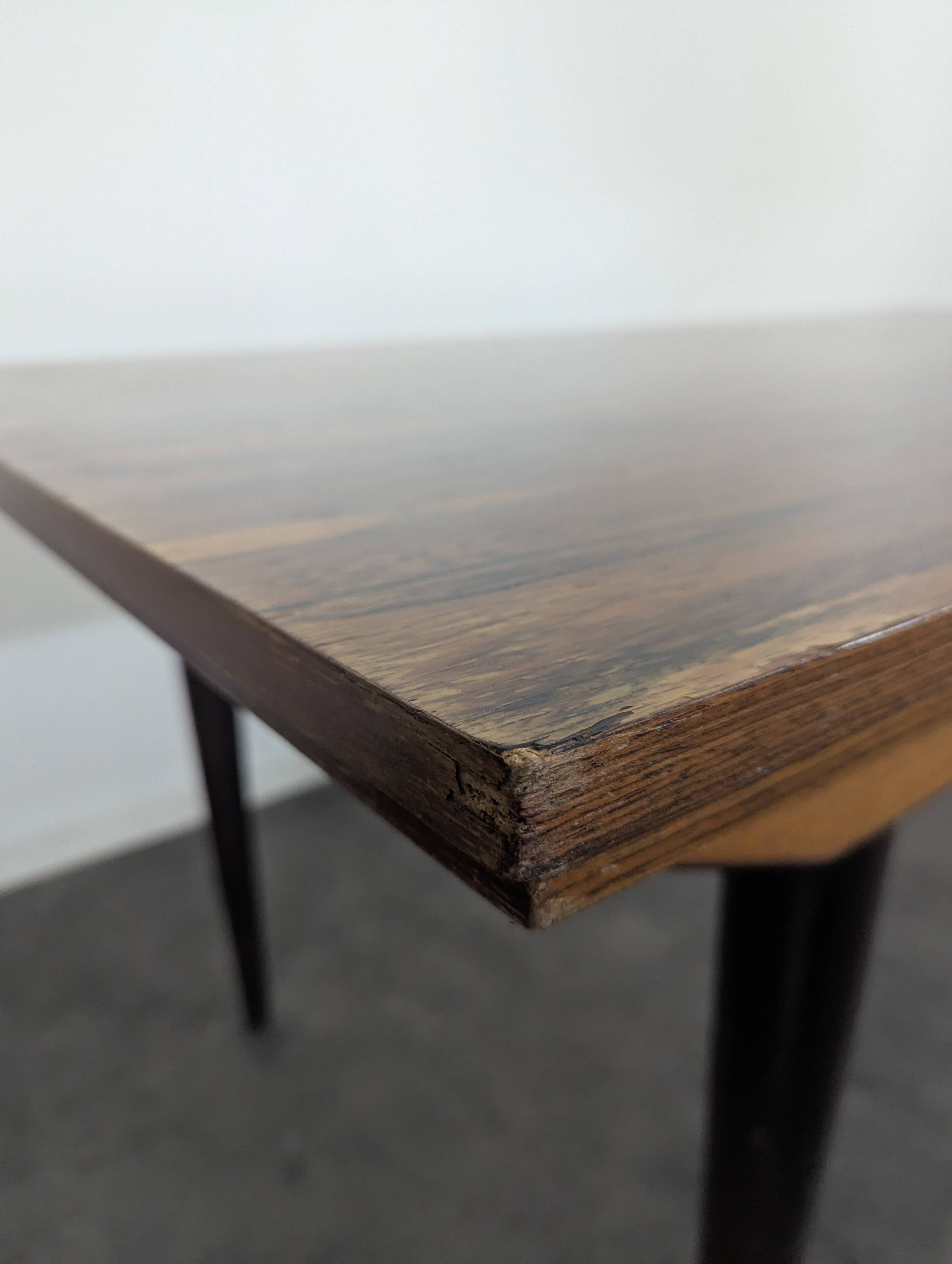 Scandinavian table in rosewood