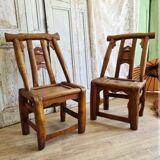 Chinese handcrafted elm chairs