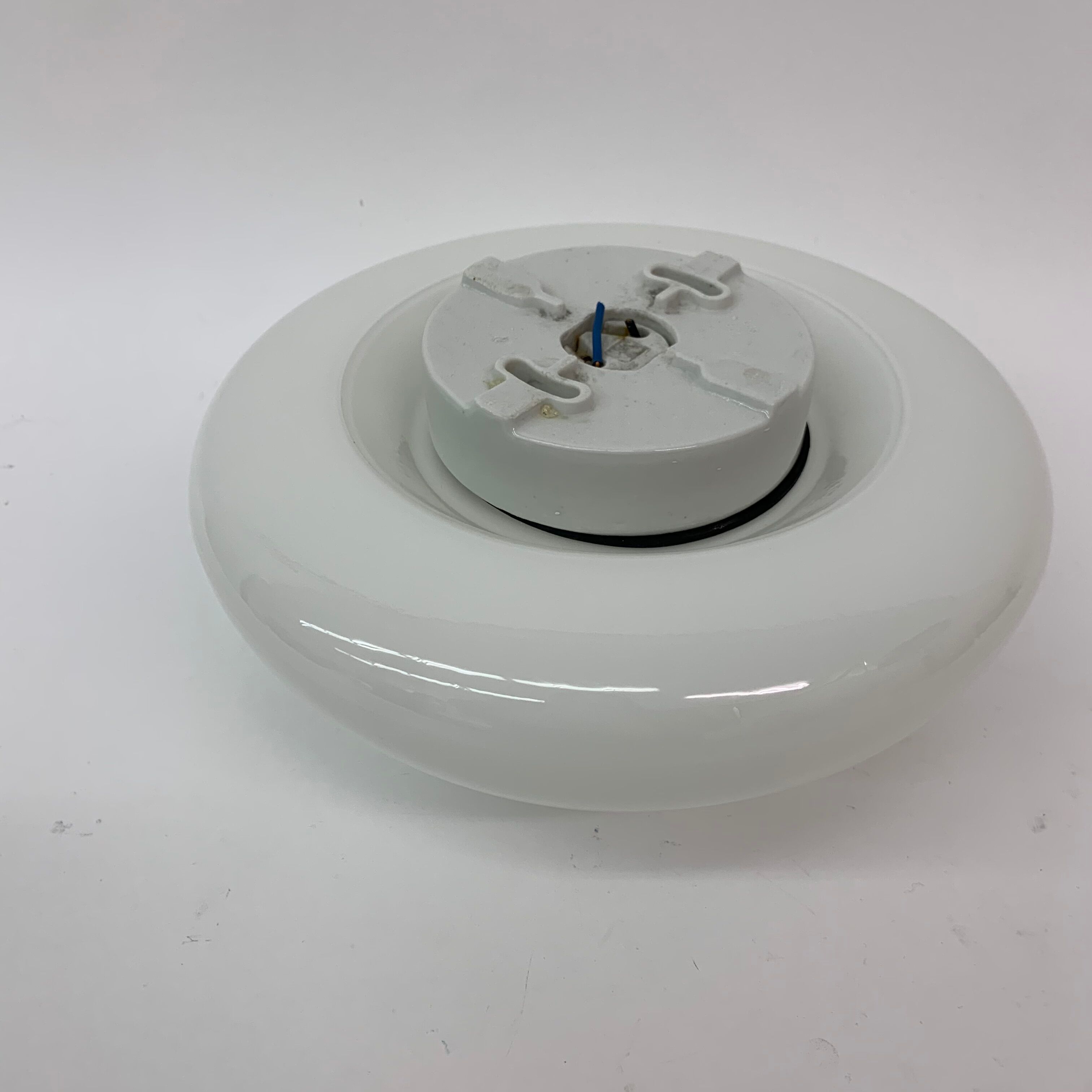 Glass 961 Ceiling or Wall Lamp by Wilhelm Wagenfeld for Lindner, 1950s