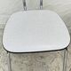 Set of two vintage grey Formica and chrome chairs.