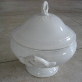 White earthenware soup Creil and Montereau