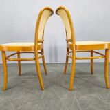Set of 4 Bentwood Chairs No. 811 after Hoffmann, 1990s