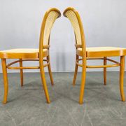 Ensemble de 4 Chaises en Bois Cintré No. 811 après Hoffmann, années 1990