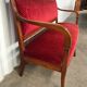 Banquette empire velours rouge
