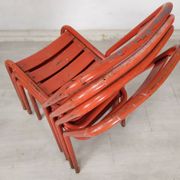 4 tolix metal bistro chairs