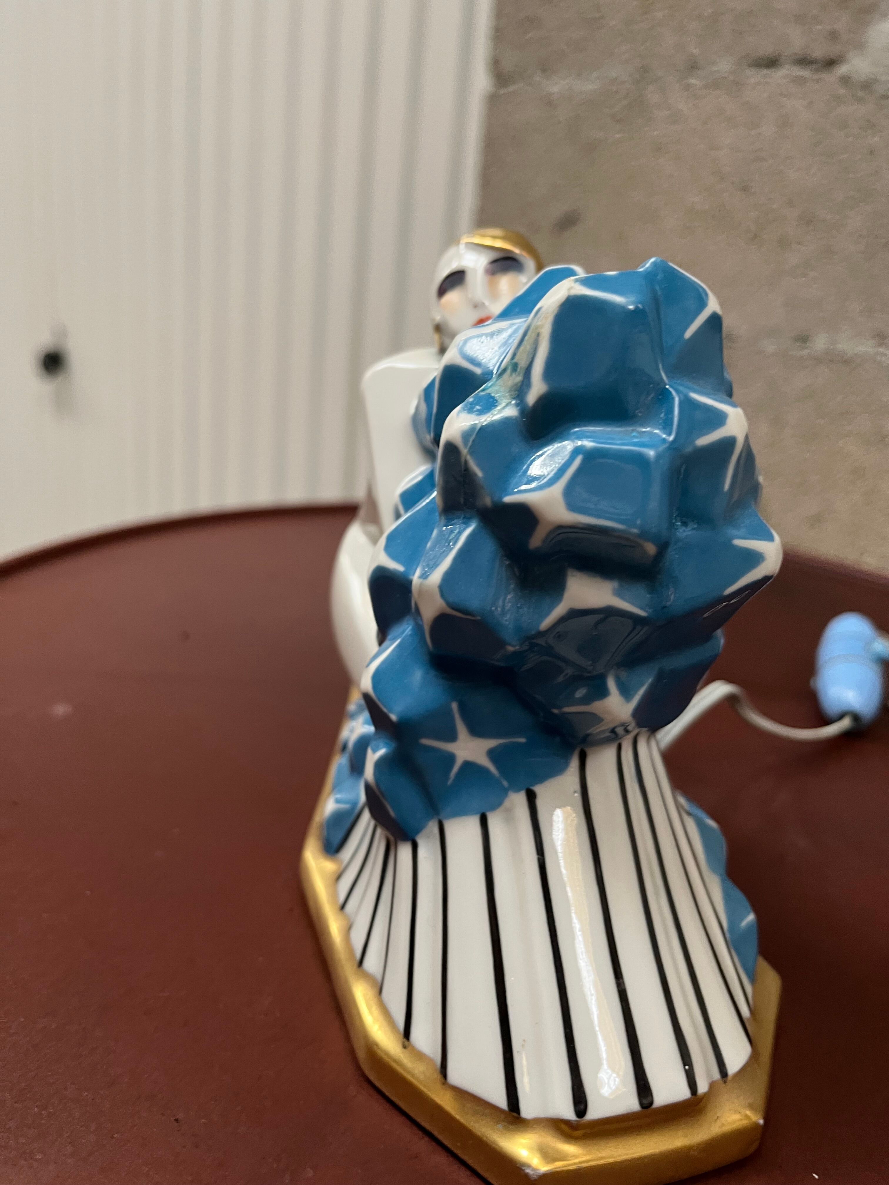 Art deco porcelain night light