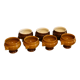 Set of 7 bear head bowls