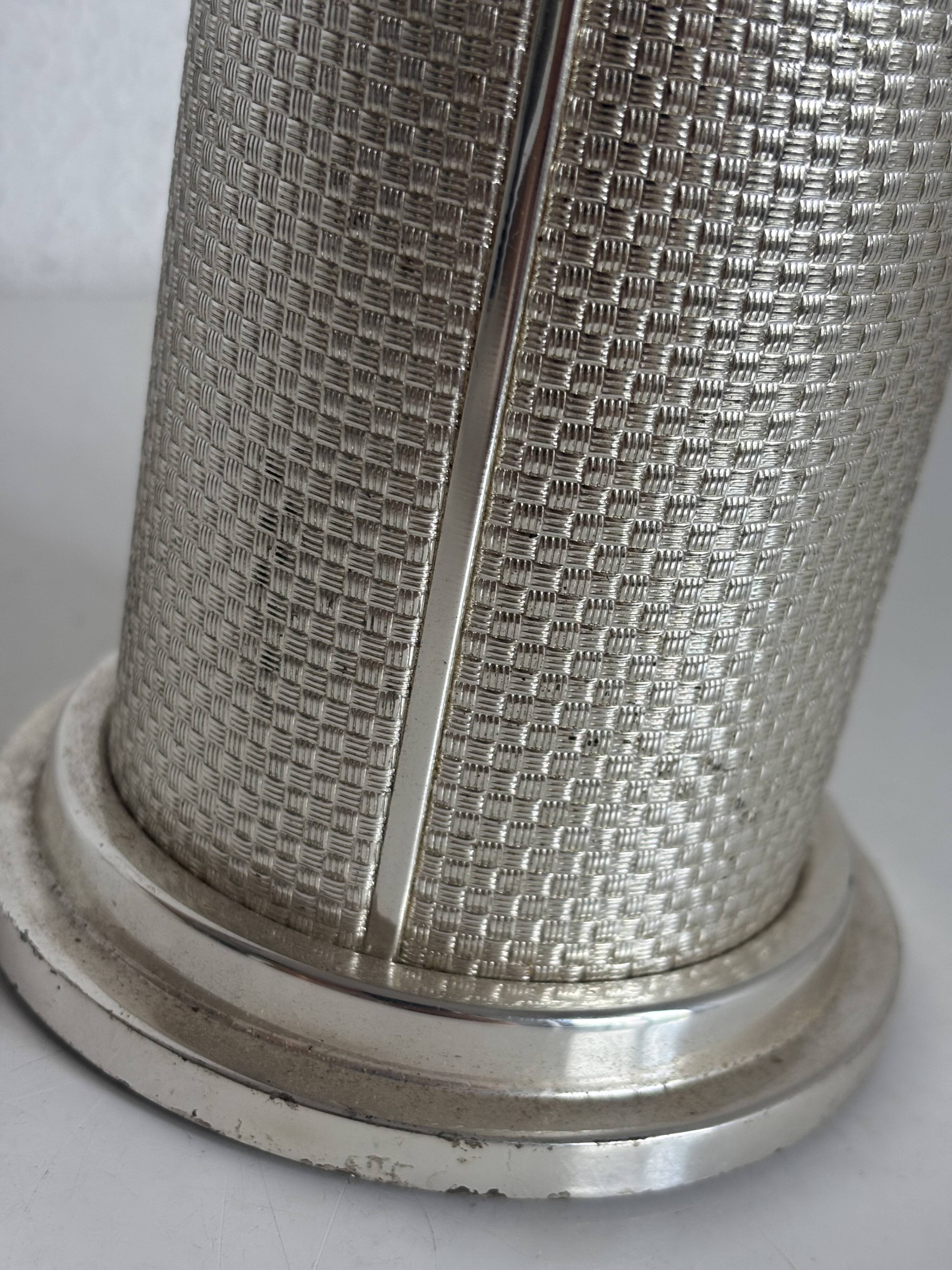 Vintage 1960 cigarette case silver and gold dispenser box - 15 x 10