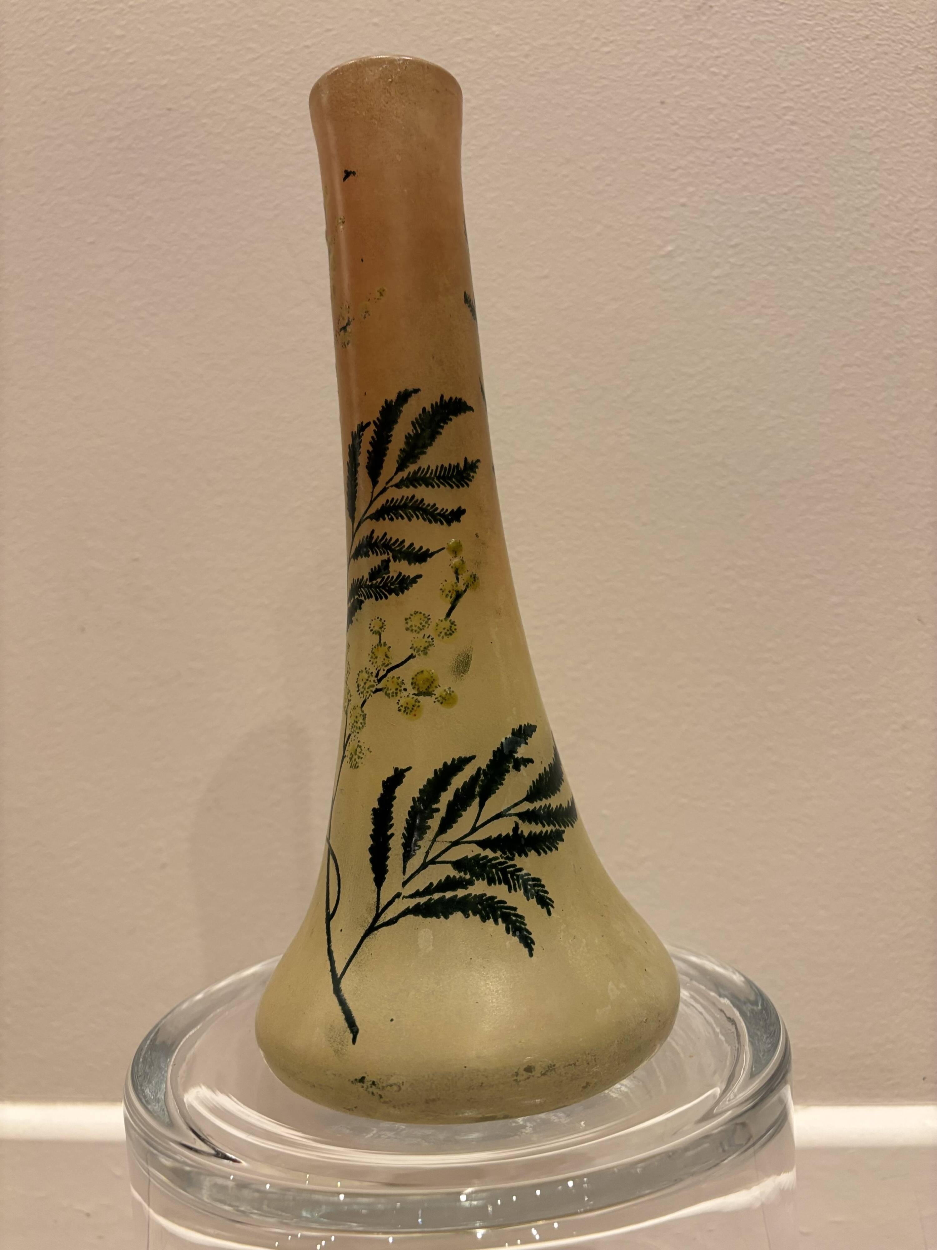 Antique blown glass soliflore vase