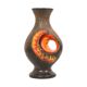 Rare Orange Fat Lava Vase West Germany Walter Gerhards 26cm