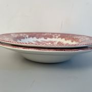 2 assiettes  creuse vintage  anglaise staffordshire england