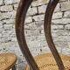 Pair of Thonet austria Nr 18 curved wood bistro chairs