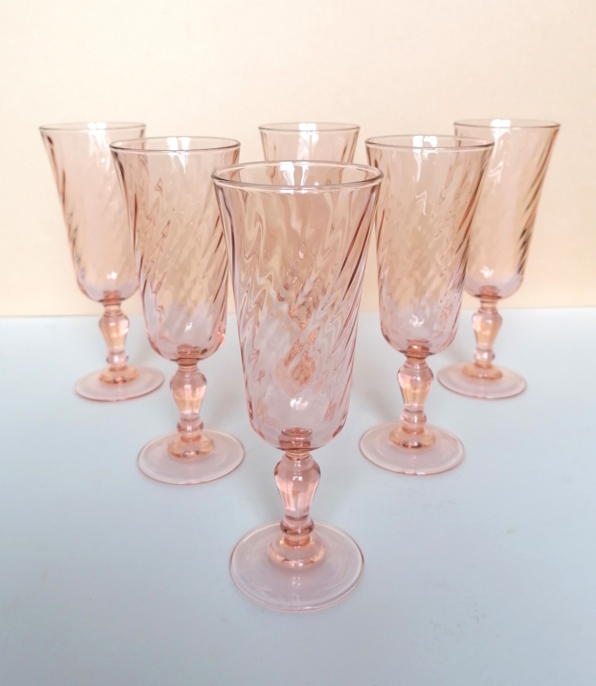 18 rosaline pink foot glasses