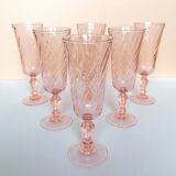 18 rosaline pink foot glasses