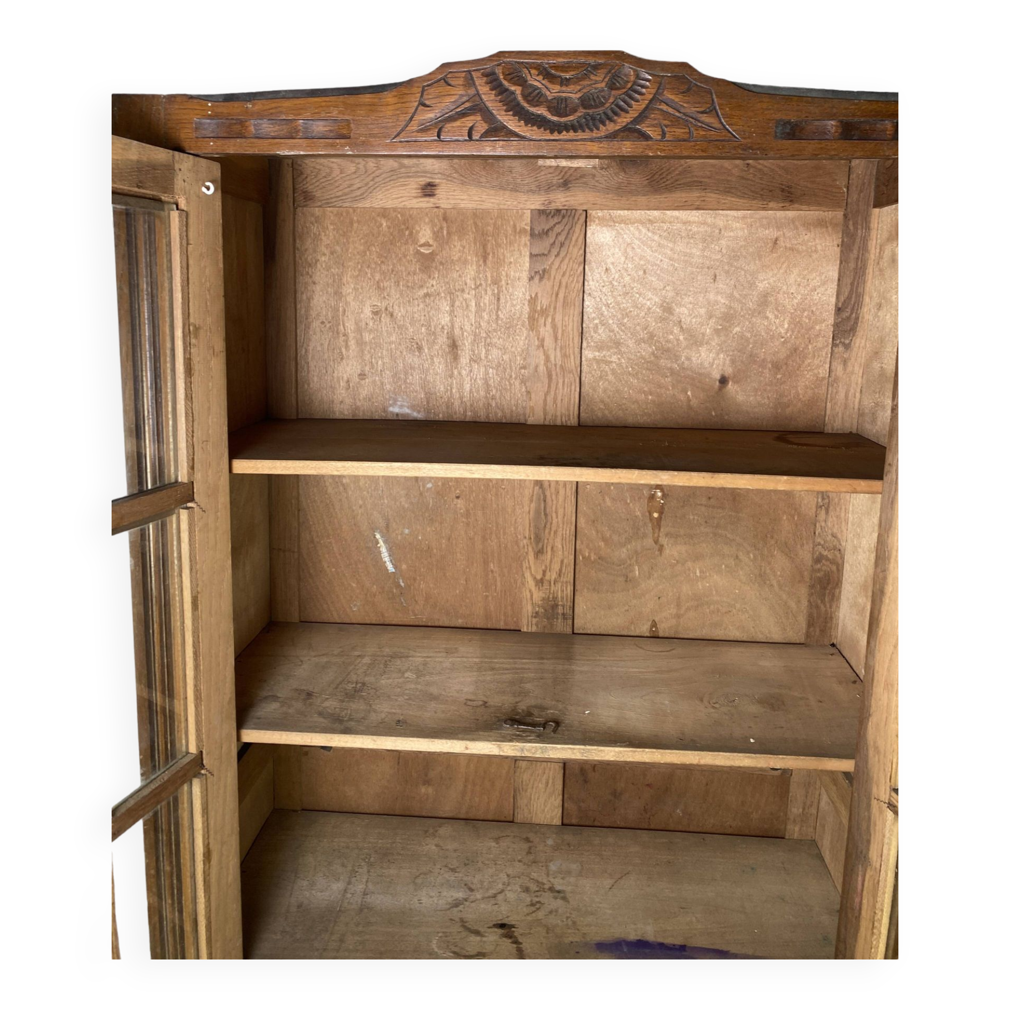 Art-Deco glass cabinet