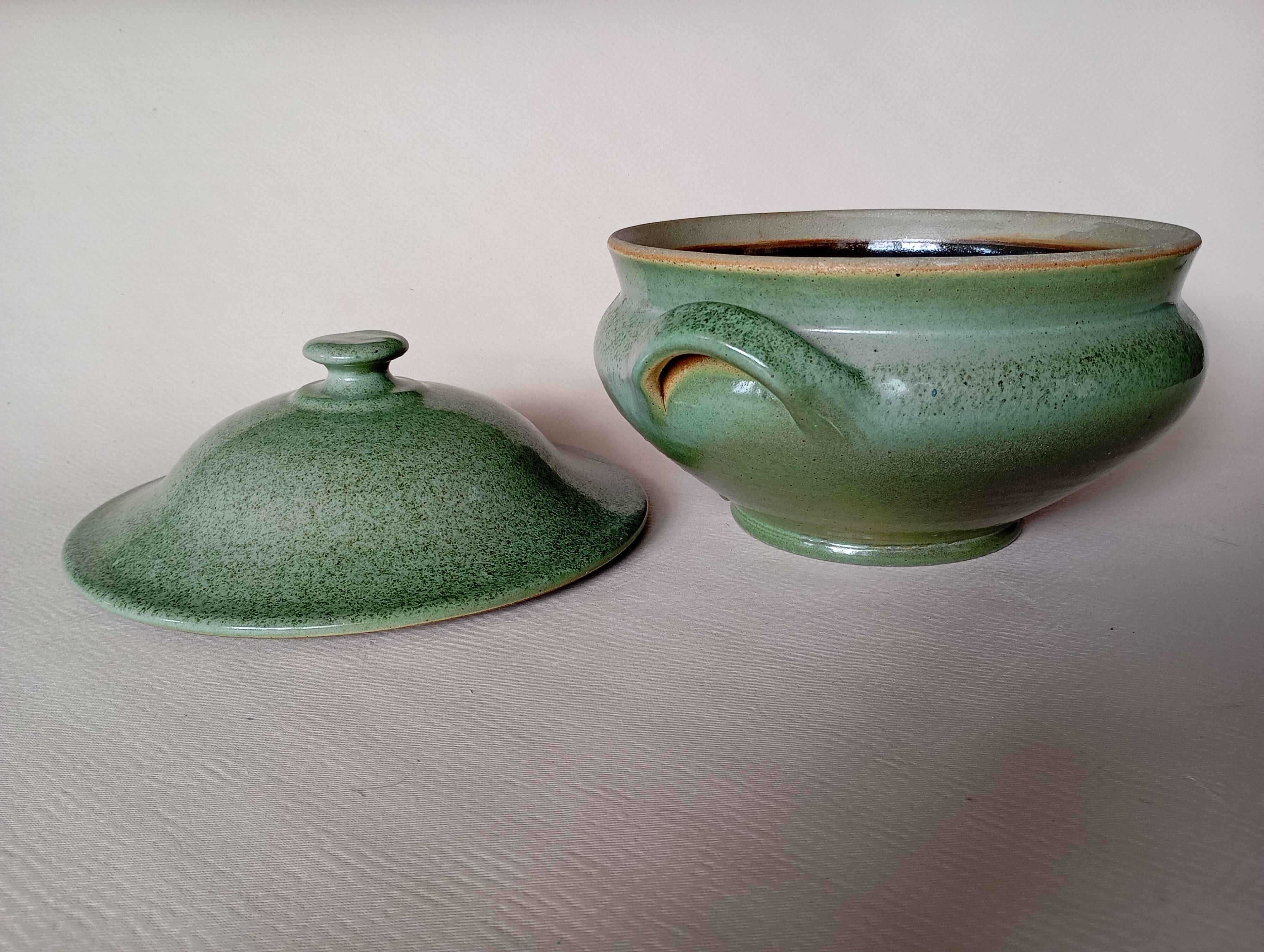 Handcrafted stoneware vegetable bowl