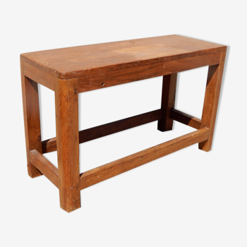 Banc vintage table enfant chevet vieux teck