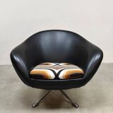 Midcentury swivel lounge chair vintage draaifauteuil 1970 'Graphic print'