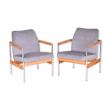 Pair of restored scandinavian midcentury armchairs