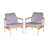 Pair of restored scandinavian midcentury armchairs