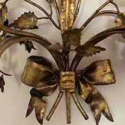 Paire de bougeoirs à double applique Hans Kögl, années 1960