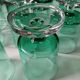 12 vintage stemmed glasses